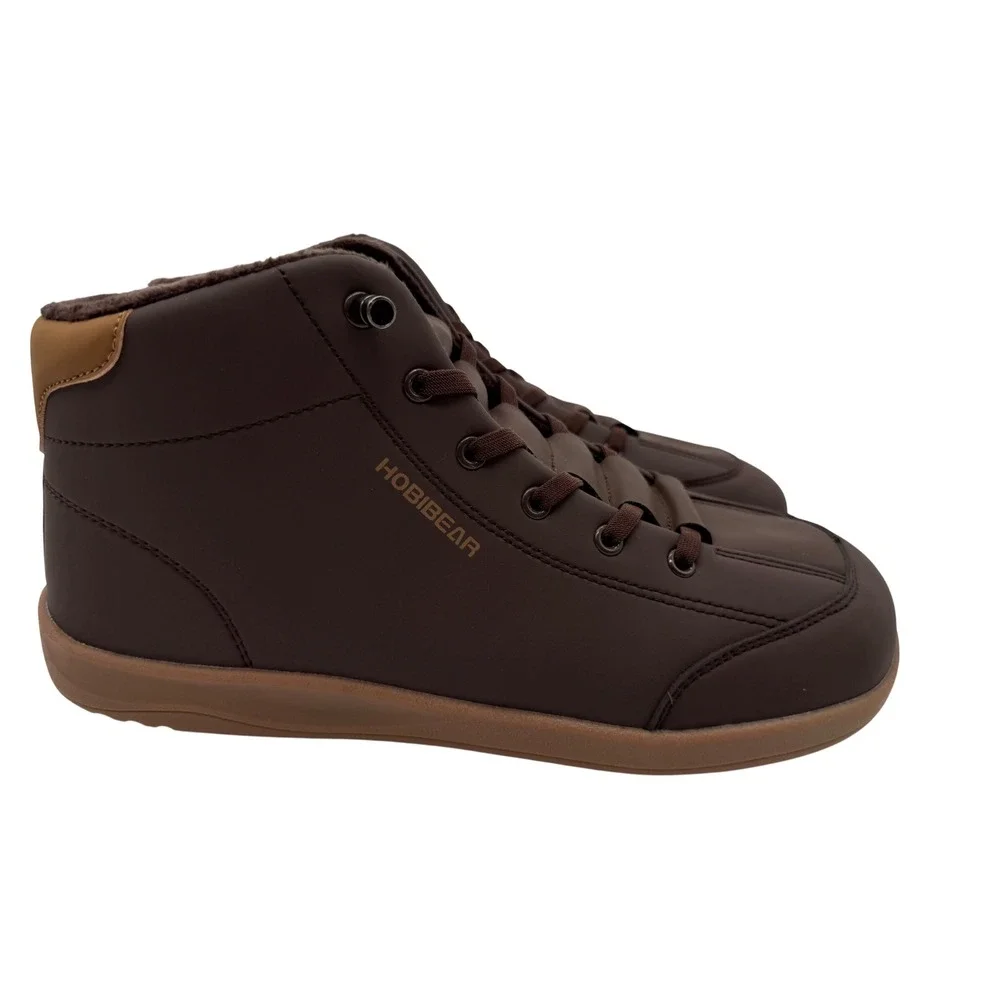 Hobibear Barefoot Boots Men 42 Brown Excellent Faux Fur Minimalist WS54557122